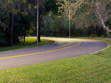 We cannot see around the bend