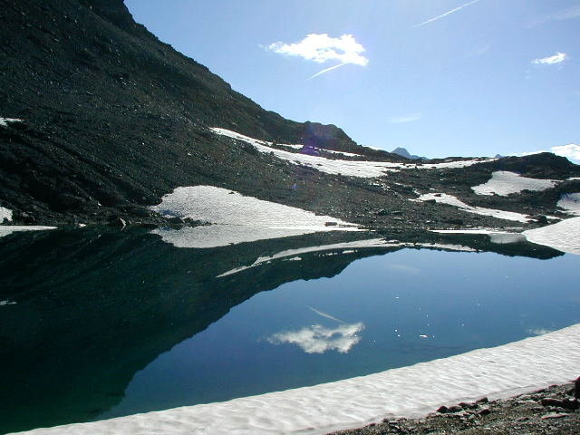 Light and shadow at the mountaintop